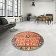 thumbnail image 4 of Ahgly Company Machine Washable Indoor Rectangle Traditional Sand Brown Area Rugs, 3' x 5', 4 of 7