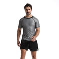 thumbnail image 3 of Baywell Sauna Shirt for Men, Short Sleeve Sauna Suit for Men, Sweat Body Shaper Sauna Tshirt for Men Compression Gym Exercise Sauna Top Weight Loss Shapewear Top Shirt, M-2XL, 3 of 6