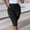 *Black, variant on Women's High Waisted Drawstring Elastic Waist Cargo Capri Pants with Pockets ,Casual Cropped Trousers Army Green,Women's Plus XXL