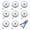 8pcs 4cm white leather, variant on DIY Stress Ball Making Kit,8PC Milky Blank StressBall DIY Kits,Blank Stress Pressure Ball Skin Kit,for Create ASMR Anxiety Relief Toys Crunchy Relaxing,Make Your Own Fidget Pressure Balls for Adults