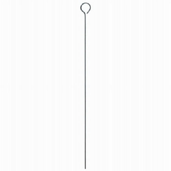 Panacea 89335GT 28" x 1.5" Green Single Loop Metal Plant Prop Support Stakes - Quantity of 36