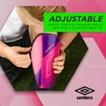 Umbro Ceramica Peewee Stirrup Soccer Shin Guards for Kids, Pink