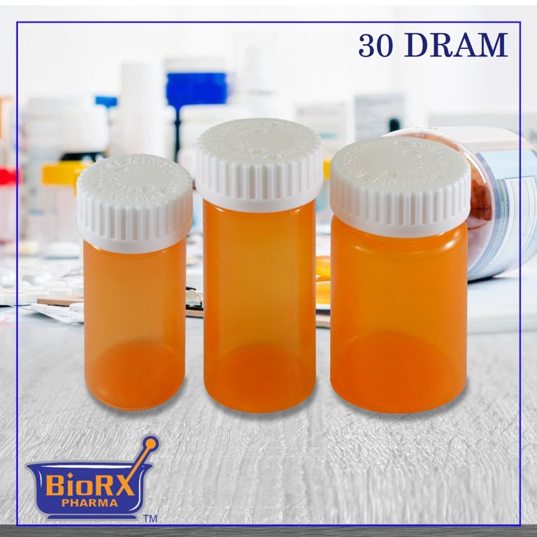 30 Dram Amber Prescription Bottle