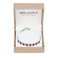 thumbnail image 3 of Ladies Brilliance Fine Jewelry Sterling Silver Plated Simulated Ruby Bracelet, 3 of 3