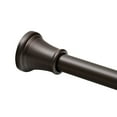 thumbnail image 4 of Utopia Alley Adjustable 72-In Shower Curtain Tension Rod - Rust-Proof Aluminum with Rubber End Cap, No Drill Installation - Extendable, Easy to Hang, With Shower Liner and Hooks, Oil Rubbed Bronze, 4 of 11