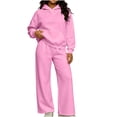 thumbnail image 2 of 2 Piece Sweat Suits Set for Women with Long Sleeve Hoodie and Sweatpant Sets for Daily Wear, 2 of 8