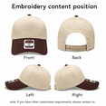 thumbnail image 2 of Custom Name Friday the 13th Embroidered Hat, Personalized Spooky Halloween Dad Hat, Horror Baseball Cap, 2 of 8