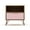 Nature and Rose Pink, variant on Manhattan Comfort Rockefeller Engineered Wood Nightstand in Natural/Rose Pink
