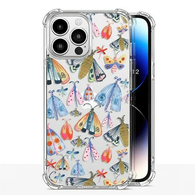 Butterfly Zebra Leopard Phone Case For iPhone 14 13 12 11 Pro X XS XR Max 7 8 Plus SE Mini Shockproof Soft Clear TPU Back Cover LXY