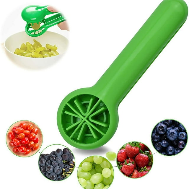 Cortador de uvas para niños pequeños, rebanador de uvas para bebés, utensilio de cocina para rebanar tomates cherry, herramienta pequeña creativa para rebanar frutas