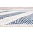 thumbnail image 5 of Rugs.com Jill Zarin Outdoor Collection Rug – 7' x 10' Blue Flatweave Rug Perfect For Bedrooms, Dining Rooms, Living Rooms, 5 of 9