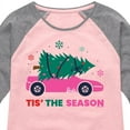 thumbnail image 3 of Barbie - Holiday & Christmas - 'Tis The Season - Toddler & Youth Girls Raglan Graphic T-Shirt, 3 of 5