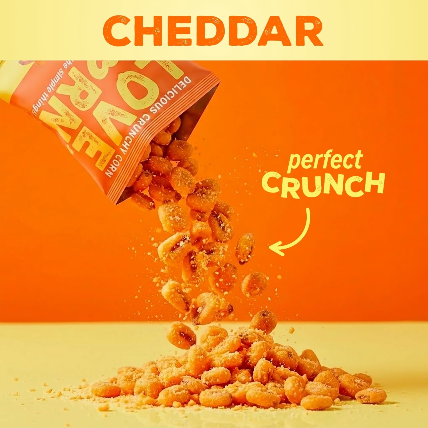 LOVE CORN: 9ct Variety Pack: Sea Salt, Cheddar, and Sour Cream & Onion (9 x 0.7oz) | Roasted Crunchy Corn - Gluten-Free - Plant based & Vegan - Healthy Snack - Low Calorie - Non GMO