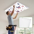 thumbnail image 4 of 4th of July Magnetic Fluorescent Light Covers for Ceiling Lights 2x4Ft,Butterfly Star Blue Red Fireworks Independence Day Office Classroom Kitchen Drop Ceiling Light Covers Filters Shade Panel 2Packs, 4 of 9