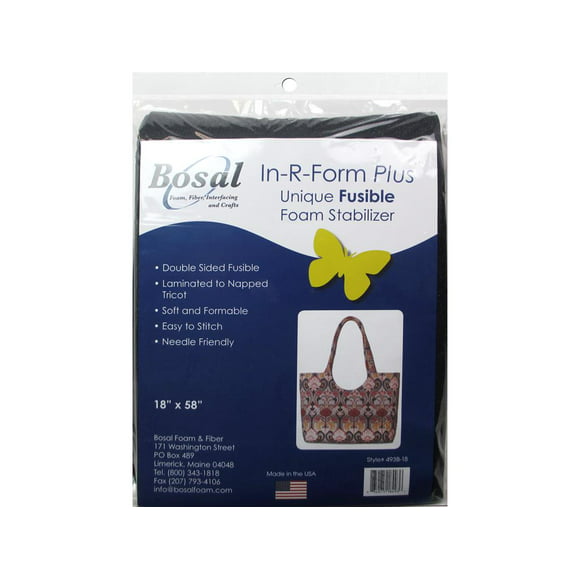 Bosal In R Form Plus Fusible Dbl Sided 18x58" Blk