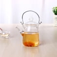 thumbnail image 4 of EeaseCA Household Teapot Glass Heating Pot Scented Tea Pot Transparent Tea Serving Pot, 4 of 7