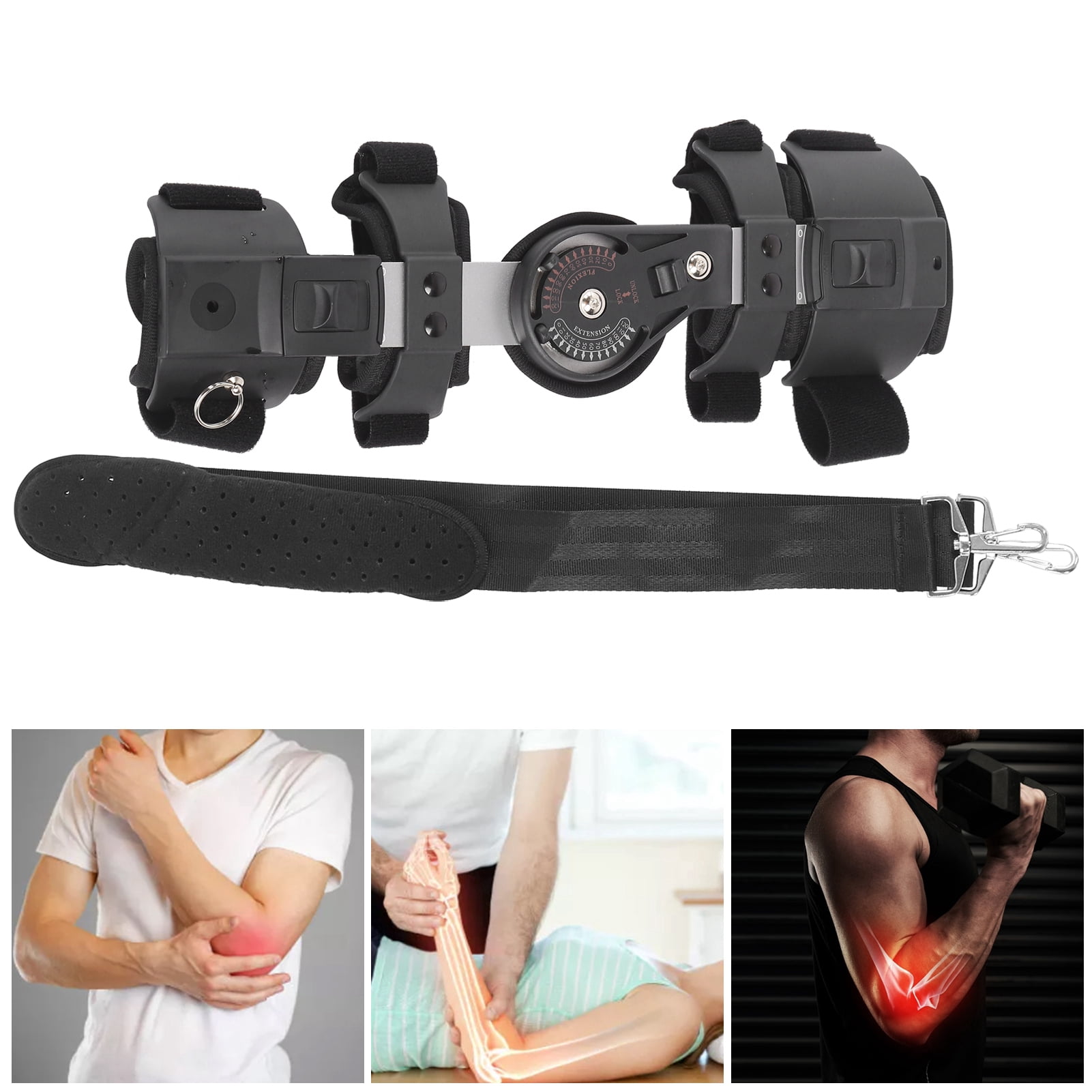 Elbow Immobilizer, Elbow Brace Composite Fabric Soft  For Ulnar Nerve For Men