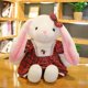 thumbnail image 3 of Conejo de peluche de orejas largas para niñas, juguete de peluche, falda con estampa de Animal, conejo, regalo de cumpleaños, regalo de Navidad, 1 ud., 3 of 5