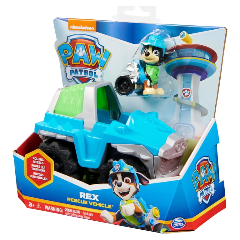 PAW Patrol Dino Rescue Deluxe Vehicle With Rex Figure & Mystery Dino Toy - Pop-Up Transforming Truck
