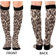 thumbnail image 2 of Coolnut 1 Pairs Sexy Leopard Print Compression Socks for Women Men Knee High Stocking for Running, Athletic, Medical Gift, 2 of 7