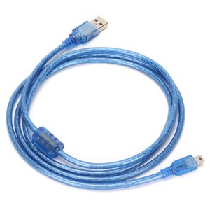 USB To MINI5P Charging Cable, USB Charging Cable Portable Light  for Mobile Phones for PDAs 1.5M