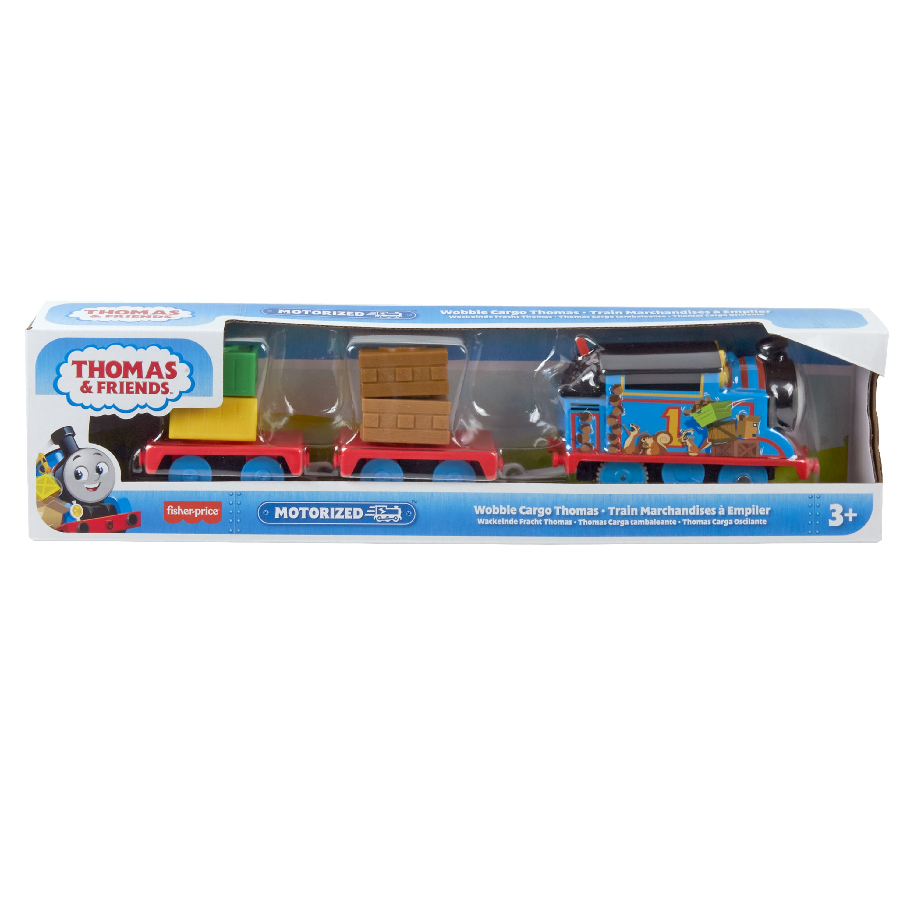 Thomas & Friends Toy Train, Wobble Cargo Thomas Motorized Engine, Preschool Toy