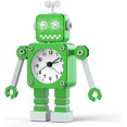 thumbnail image 1 of Reloj Despertador Robot Oso de Fresa Analógico Ultra Silencioso Verde, 1 of 5