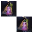 thumbnail image 3 of Injueey El sombrero de luces LED de vacaciones de Halloween que brilla intensamente se puede usar en la cabeza o como un sombrero de Dämonenaugen leuchten rosa 2piezas, 3 of 6