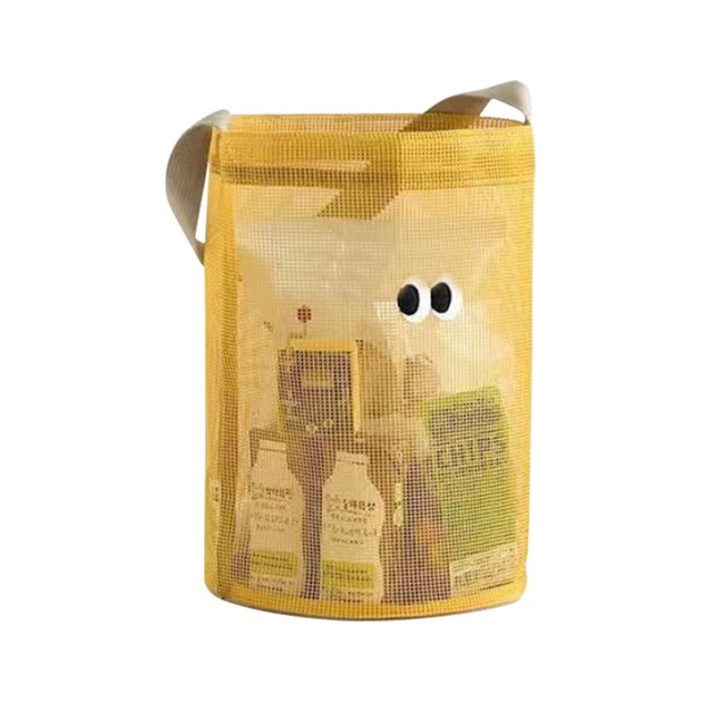Poaug - Liquidación de textiles para el hogar, bolso pequeño de mano (2022), diseño de red de arena, bolso pequeño de playa hueco, decoración de habitación en amarillo