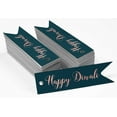 thumbnail image 2 of Inkdotpot Pack Of 50 Real Rose Gold Foil Paper Tags Happy Diwali Favor Hang Tags, 2 of 6