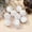 White, variant on Christmas Balls, Christmas Tree Ornaments, 9 Pcs Christmas Tree Decorative Balls for Holiday Wreath Decoration, Lightweight Durable Foam Material, 8cm Easy to Hang White Pink Red Set