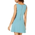 thumbnail image 2 of Teeze Me Womens Juniors Sleeveless V-Neck Fit & Flare Dress Green 9, 2 of 2