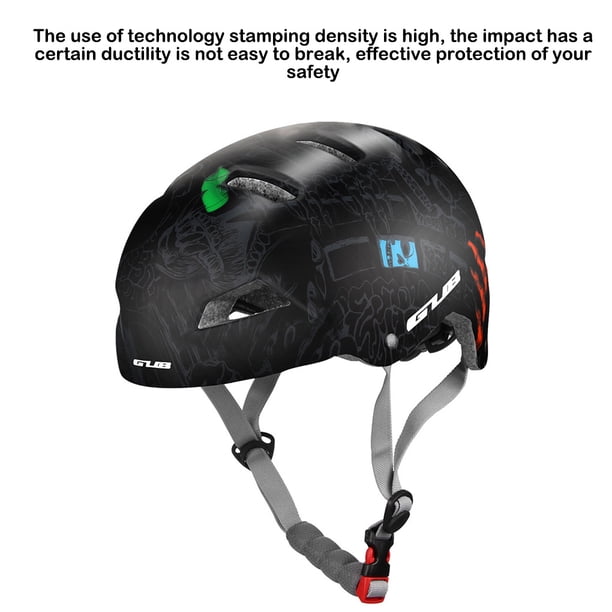 Eigraketly Casco de ciclismo para hombre y mujer, cascos de bicicleta resistentes a los impactos, protección para la cabeza, sombrero Ciclismo Negro METRO