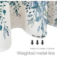 thumbnail image 6 of Blue Eucalyptus Leaves Shower Curtain, Watercolor Leaves on The Top Plant with Floral Bathroom Decoration Shower Curtain Sets 72x72 Inch with Hooks, 6 of 6