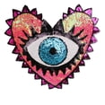 thumbnail image 5 of Parche de lentejuelas, parche para abrigo a la moda, ojo en forma de corazón, lentejuelas, bordado, accesorios de ropa, apliques, parches de flores bordados DIY, 5 of 5