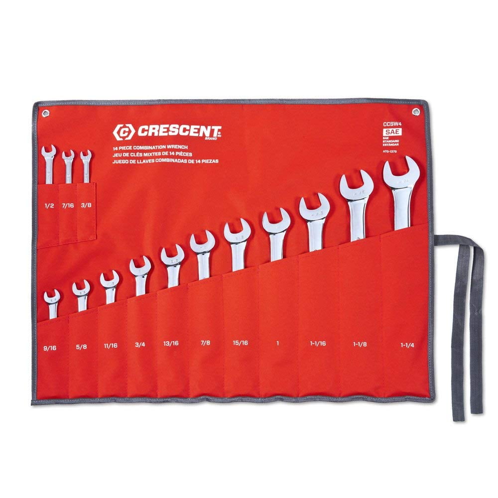 P/N CCWS4-14 PIECE COMBINATION WRENCH SET STANDARD CRESCENT 