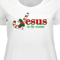 thumbnail image 4 of Inktastic Candy Cane Jesus Women's Plus Size T-Shirt, 4 of 5
