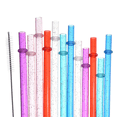 thumbnail image 4 of CCOCC Straws,Creative Reusable Drinking Straws,Plastic Straws with Glitter Accents,Perfect Drinking Straws for Parties and Gatherings, 4 of 4