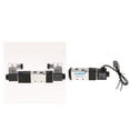 thumbnail image 1 of HILABEE Pneumatic 5/2 or 5/3(Double Coil) Way Electric Control Solenoid Alloy Valve, 1 of 9