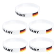 thumbnail image 3 of FUTUREORYY 5 Pcs Bracelets de Sport Ronds en Silicone Blanc pour Matchs Internationaux, 3 of 6
