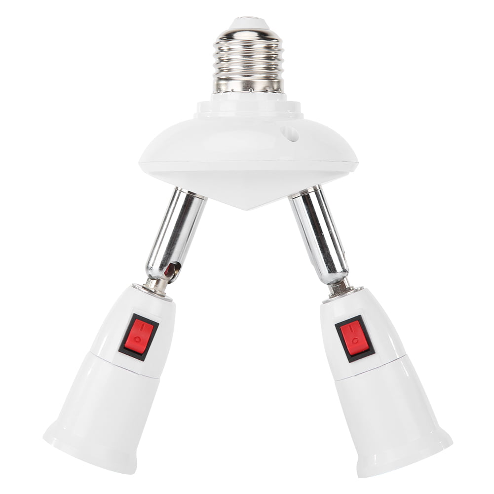 Adjustable E27 E40 Splitter 6+1 E27 Heads Lamp Base LED Bulb Holder Adapter 