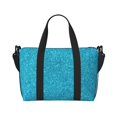 thumbnail image 6 of Rocae Blue Glitter for Travel Shoulder Bag Top Handle Handbag with Yoga Mat Buckle for Gym, Work, Travel, 6 of 7