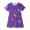 thumbnail image 3 of RXIRUCGD 2025 Vêtements d'Été pour Enfants 3-12 Ans Mode Imprimée Pyjama Rêveur Mi-Mollet Chemise de Nuit, 3 of 5
