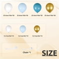 thumbnail image 2 of 167Pcs Blue Balloon Garland Arch Kit Reusable Birthday Balloon Set Latex Ocean Blue Gold Balloons Prop Decoration Balloon Party Background Balloon for Wedding Party Birthday, 2 of 8