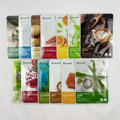 13 Pieces Korean Facial Mask Sheet Skin Care Masks