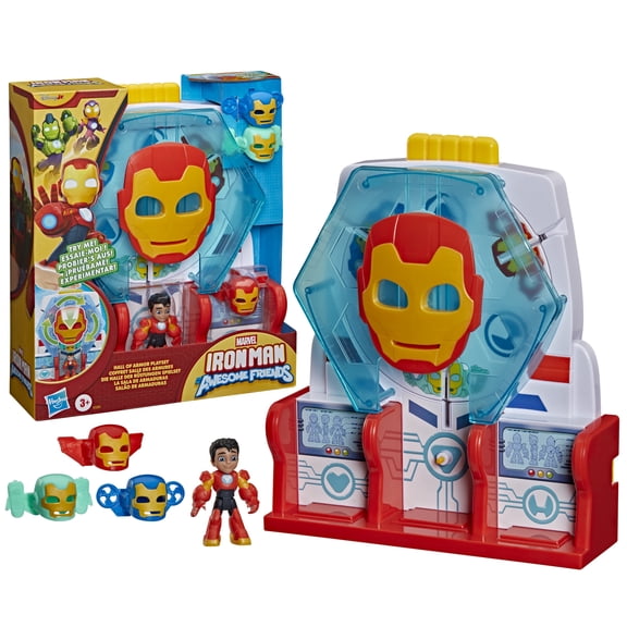 Disney Jr. Series Marvel’s Marvel Iron Man and his Awesome Friends Hall of Armor Playset