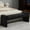 Black, variant on Domicare Long Upholstered End of Bed Bench, Plush Foot Stools Ottoman for Bedroom, Entryway Bench and Ottomans for Living Room,White