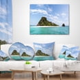 thumbnail image 3 of Designart Blue Koh Khai Island Panorama - Seascape Throw Pillow - 18x18, 3 of 4
