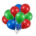 thumbnail image 2 of Globos de fiesta, paquete de 100, 12 pulgadas, rojo verde azul KADBANER KADBANER, 2 of 2