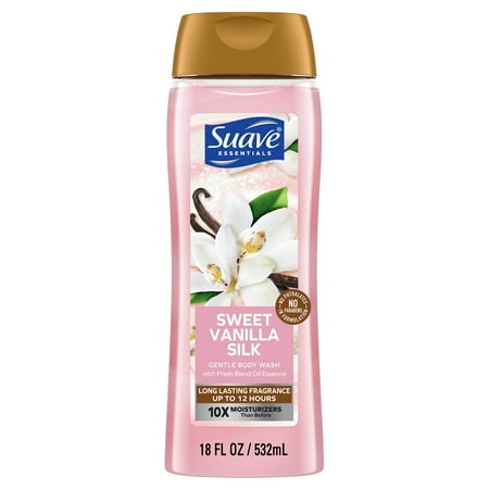 Suave Essentials Gentle Body Wash, Sweet Vanilla, 18 Oz